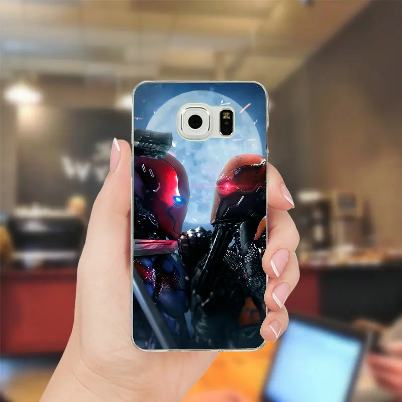 For Samsung Galaxy Note 2 3 4 5 8 S2 S3 S4 S5 Mini S6 S7 S8 S9 Edge Plus Shell Soft TPU Silicone Mobile Phone Bag Case Red Hood | Мобильные