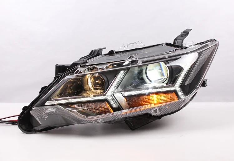 Фонари Fett для фар Camry с LED DRL двойной линзой аксессуары внешних световых продуктов 2015 новинка.