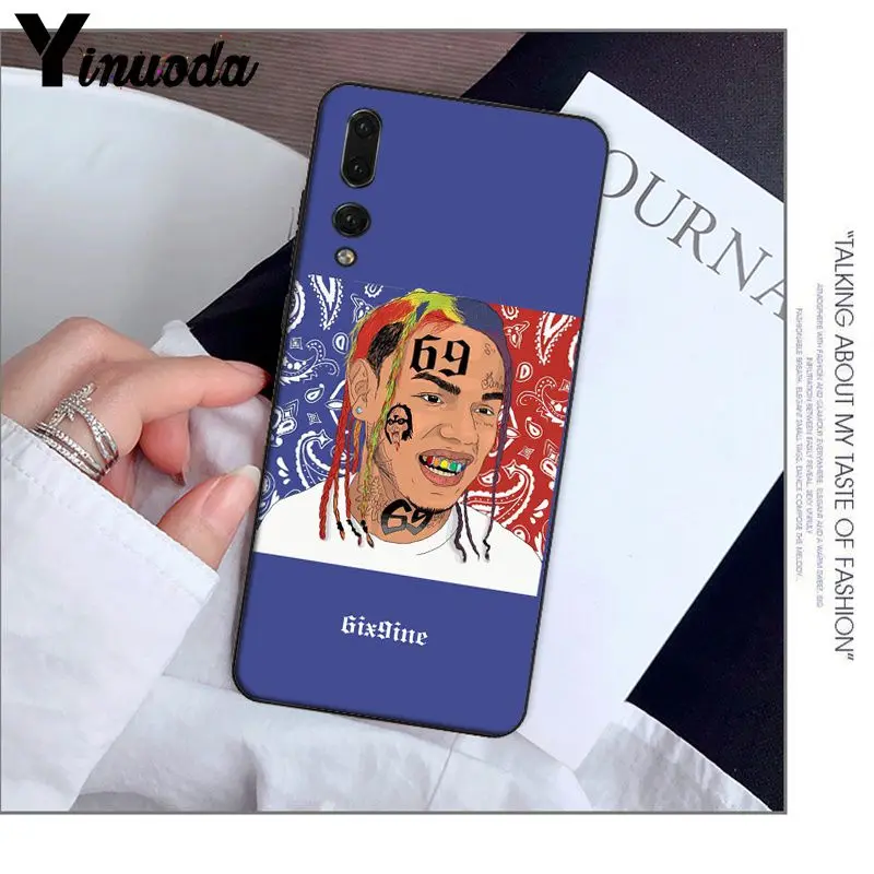 Yinuoda хип-хоп рэппер Tekashi 69 6ix9ine красивые аксессуары для телефона чехол Huawei Mate10 Lite P20