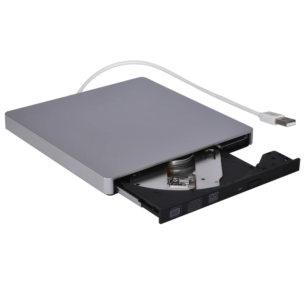 Deepfox USB 2 0 DVD горелка ROM плеер Внешний Оптический привод CD/DVD RW записывающее