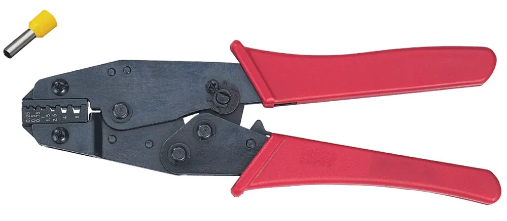 Ручной инструмент для зачистки проводов, Обжимные Щипцы с храповым механизмом в европейском стиле, 0,25-6 мм2
