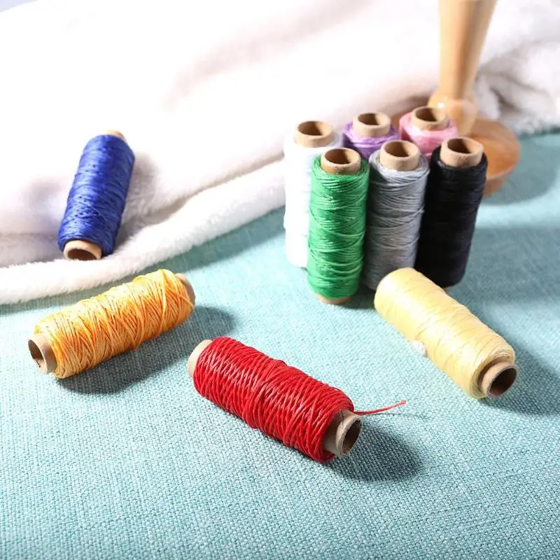 10 шт. Швейные восковые нити 50 м 150D DIY Кожа ремесло строчка шнур нить для ремесла ремонт обуви швейные инструменты