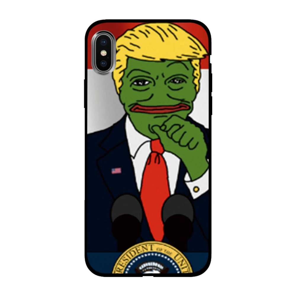 Мягкий ТПУ чехол Frog meme pepe для Apple iPhone 6 6S 7 8 Plus 5 5S SE X XS MAX XR силиконовые