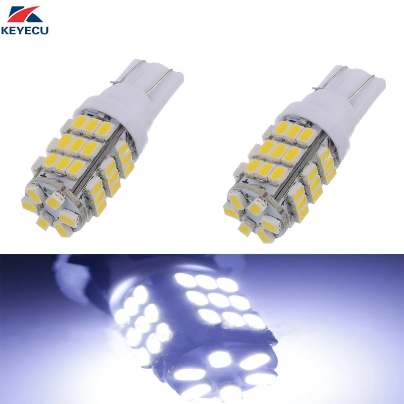 

KEYECU 2 шт. белые T10 194 168 1206 42SMD задний резервный задний багажник внутренние светодиодсветодиодный светильник пы 12 В постоянного тока