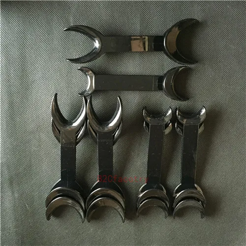 10pcs back opener 5 шт Стоматологическая клиника из нержавеющей стали фото зеркала Ортодонтическое внутриоральное стекло+ 4 шт Двойные головки черные t-открыватели - Цвет: 10pcs back opener