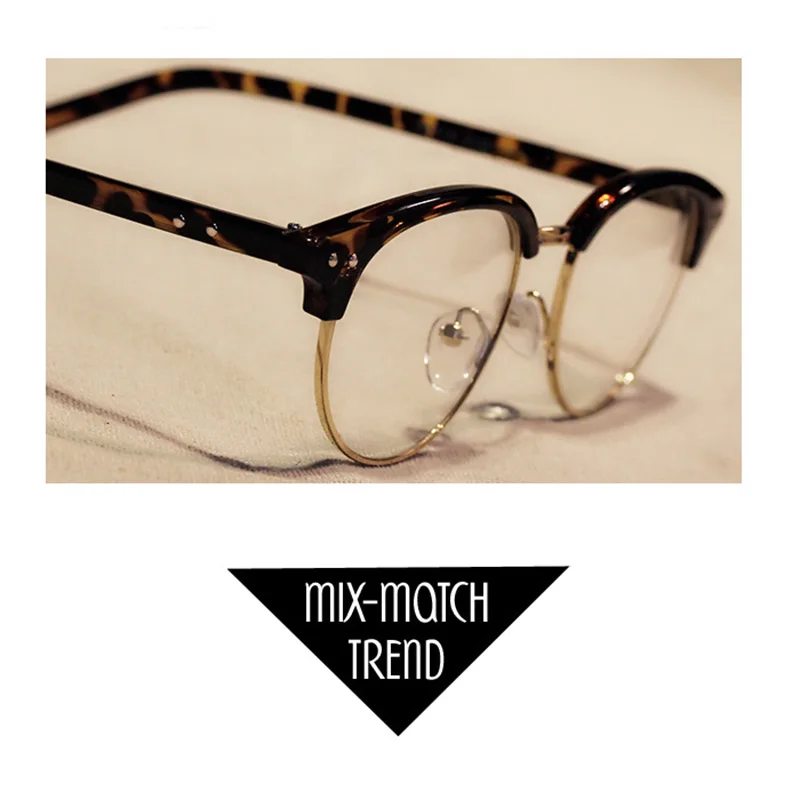 Мода 2017 г. Для женщин мужчин Винтаж круглый Оправы для женских очков ретро