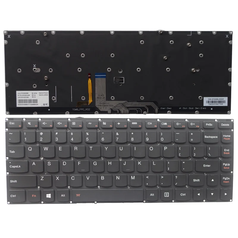 GZEELE новая клавиатура для lenovo Yoga 4 Pro Yoga 900-13ISK 900-13ISK2 американская, с задней подсветкой ноутбука английская клавиатура подсветка PK130YV2