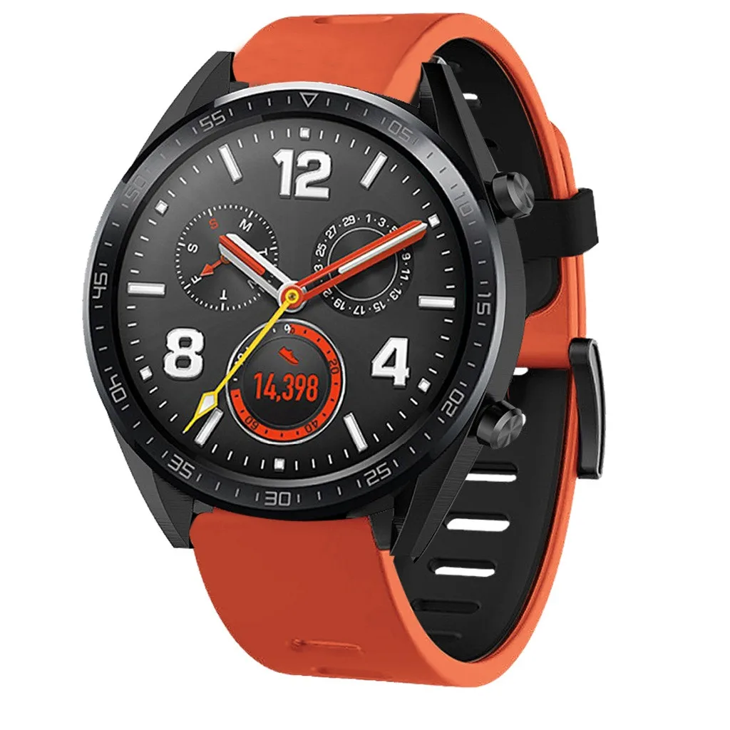 Ремешок силиконовый для наручных часов Huawei Watch GT модный сменный спортивный