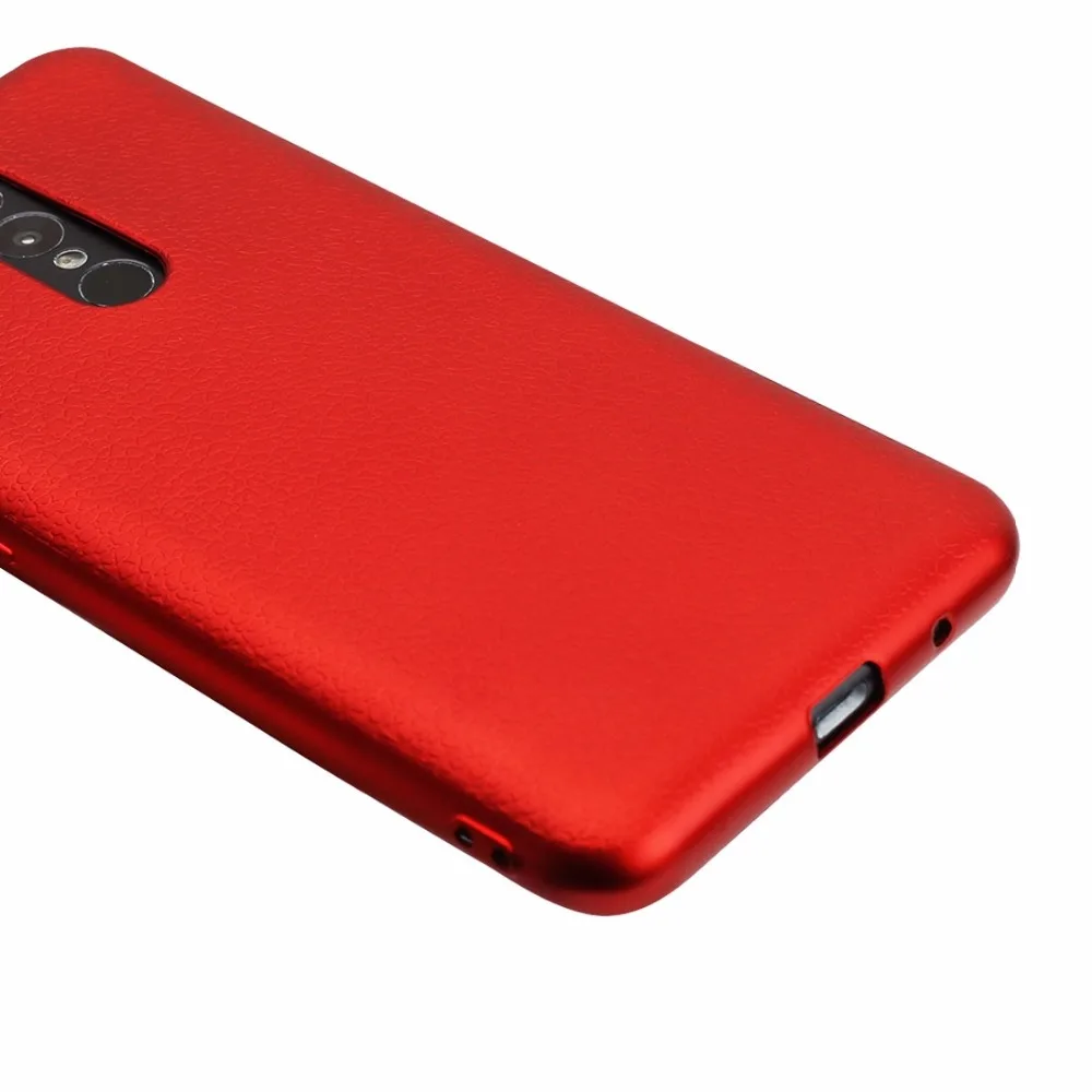 OCUBE UMIDIGI S2 текстура личи однотонная металлическая краска ТПУ Защитная задняя
