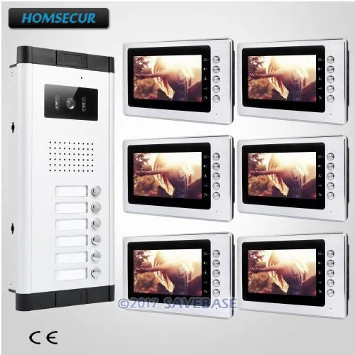 HOMSECUR 7 &quotпроводной видео безопасный дверной звонок Домофон с освобождение
