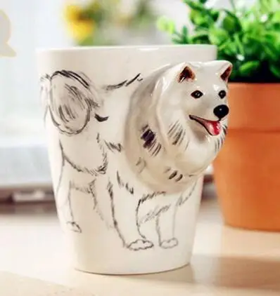 13 Креативная 3D кружка с изображением животных керамическая кружка кофейная чашка пивная кружка с печеньем 300-400 мл Copo bardak xicara Забавный подарок - Цвет: 13