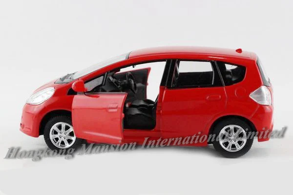 1:36 Масштаб литья под давлением металлический сплав модель автомобиля для Honda Jazz/Fit Коллекция Модель оттяните назад игрушки автомобиль-зеленый/синий