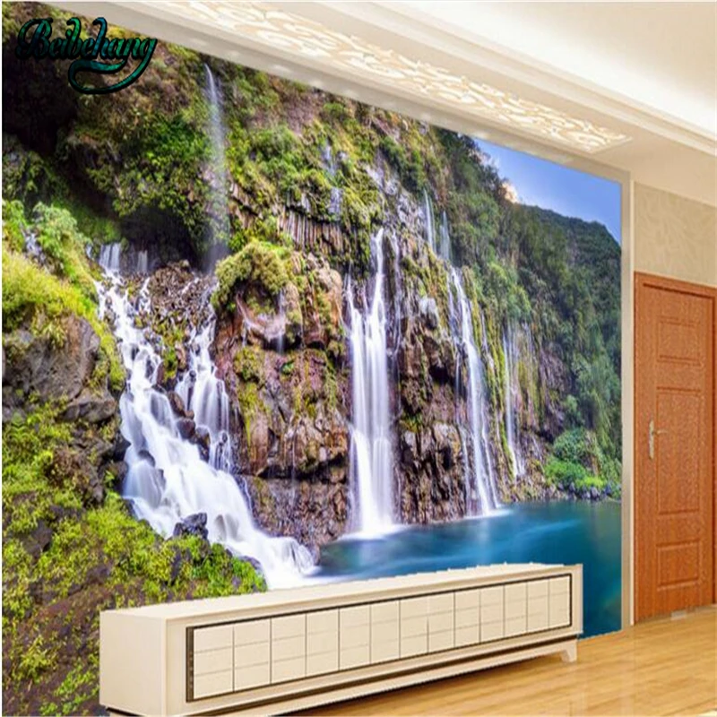 Beibehang Dreams Taoyuan World внешний ландшафт горы водопад фон для телевизора большие