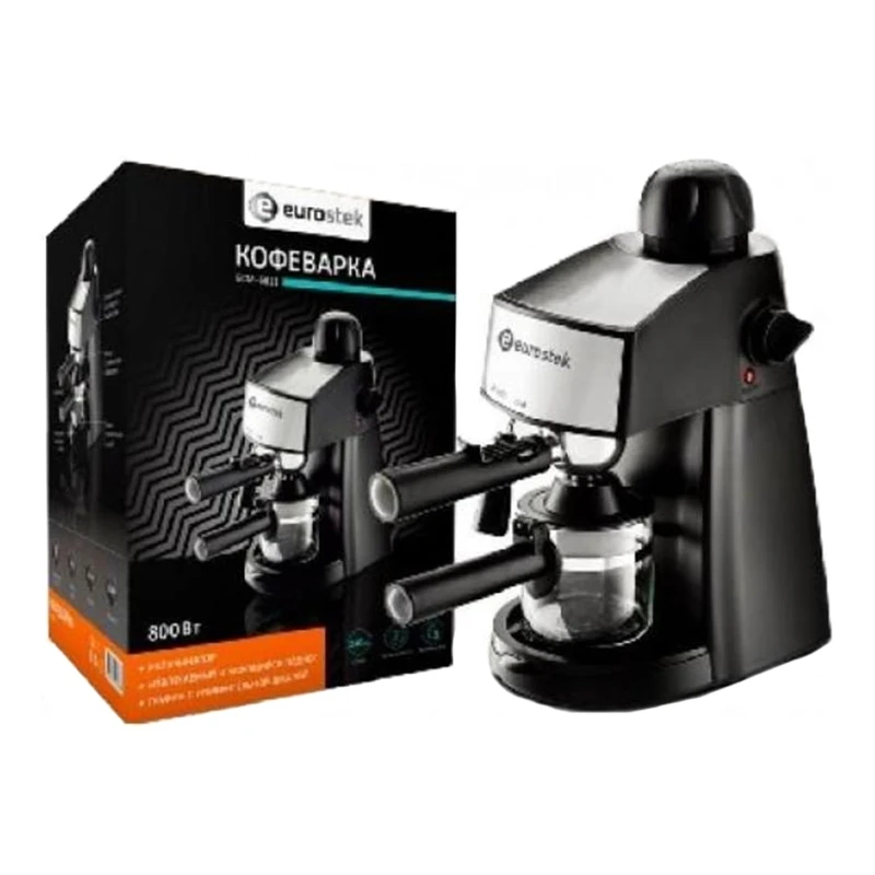 Кофеварка Eurostek ECM 6811 (Мощность 800 Вт емкость 240 мл капельная индикатор уровня воды