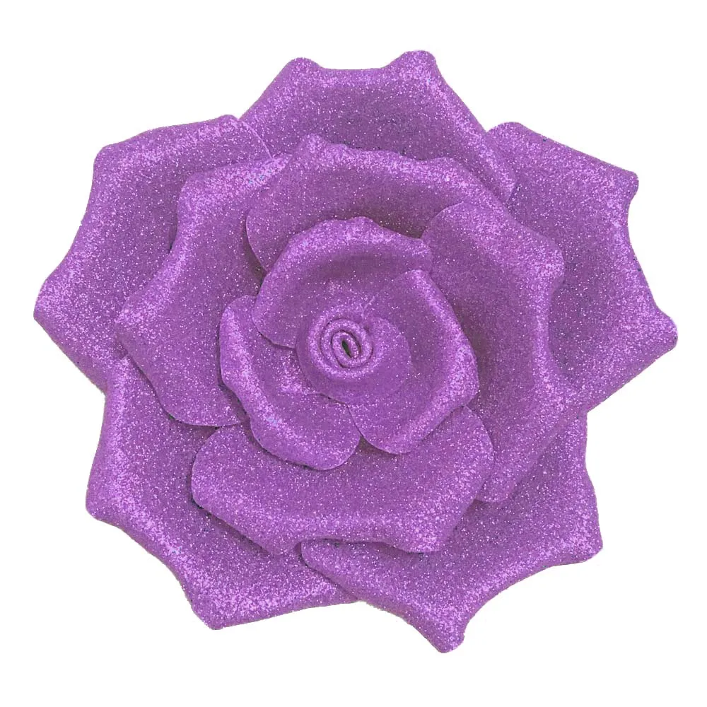 Lavender Гигантский блеск пены цветок для свадьбы большой для мероприятий, вечеринок, свадьбы фон цветочное украшение для стены - Цвет: Lavender