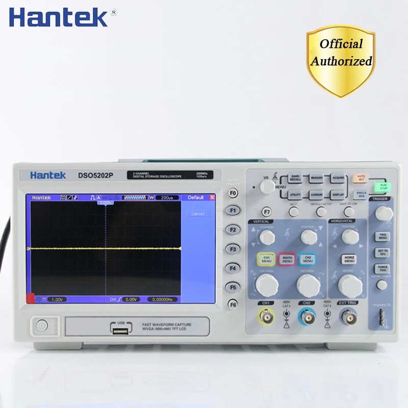 Электрический осциллограф Hantek DSO5202P портативный с ЖК дисплеем 200