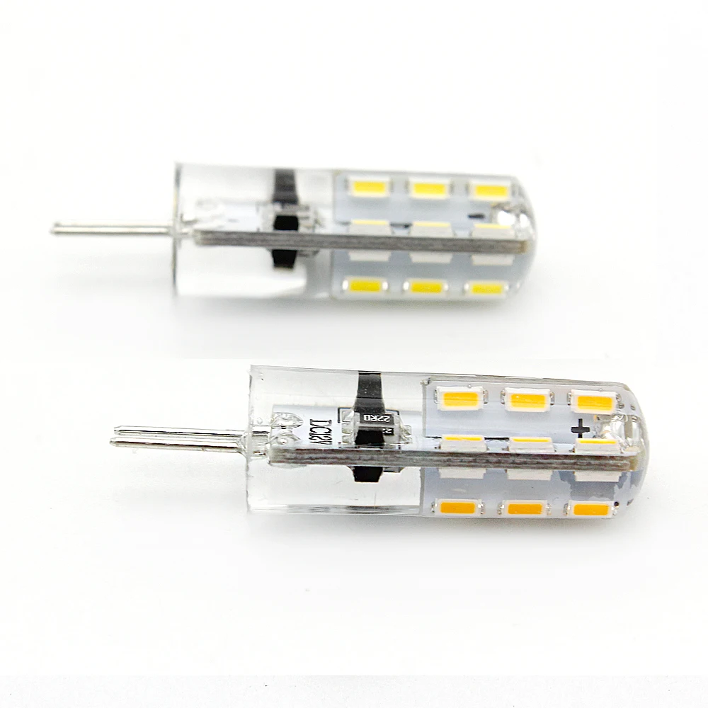 2 шт./лот 3014 SMD G4 Светодиодная лампа кристальная люстра 12 в пост. Тока 24 светодиода