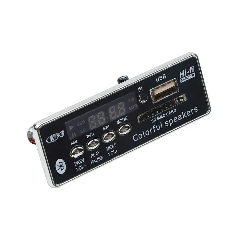 Автомобильный Bluetooth MP3 WMA декодер плата 12 В с ИК-пультом ДУ USB/SD/Aux | Автомобили и