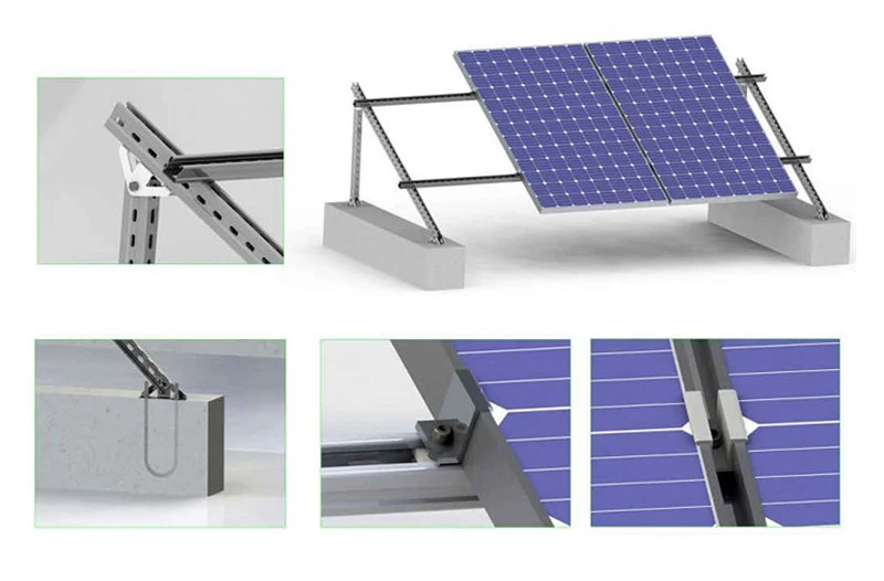 Adjustable Assembled Solar Panel Mount Mounting Brackets Folding Tilt Legs, Boat, RV, Roof Off Grid(22-inch Length