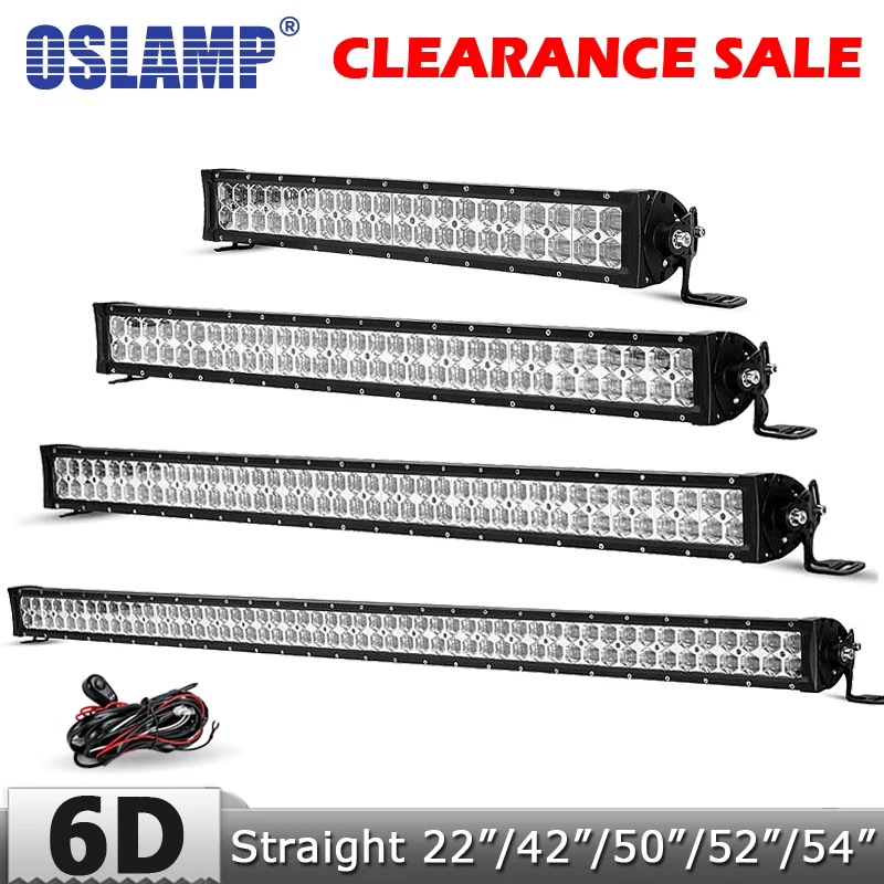 Oslamp 50 &quot22&quot 42 &quot6D светодиодный светильник панель точечного + заливающего комбинированного луча для