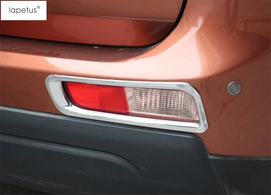Lapetus аксессуары для Mitsubishi Outlander 2013 передняя противотуманная фара+ задняя противотуманная фара, кольцевая формовочная крышка, комплект отделки/ABS