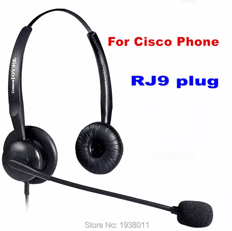 Гарнитура для офисного колл центра разъем RJ9 IP телефонов CISCO 794X 796X 797X 69XX 8811 8841 8851 8861