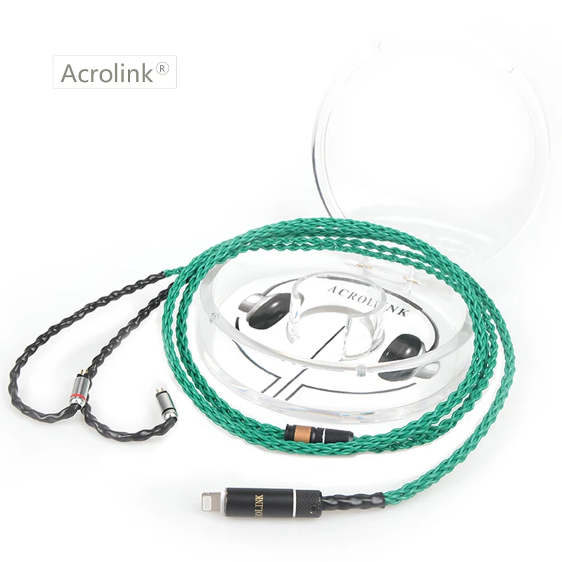 Acrolink 1 2 Высокое качество 8 ядер улучшенные посеребренные наушники с 0 78 мм