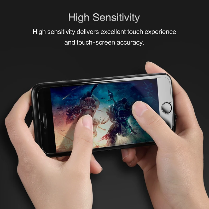 Защитное стекло ROCK для iPhone 6, 6s, 7, 8 plus, Синяя Прозрачная защитная пленка для экрана, 3 шт., 2 шт. для iPhone 8, 7, 6, 6s Plus, закаленное стекло
