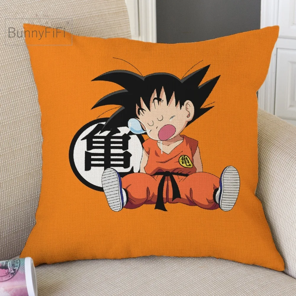 Dragon Ball Baby Son Goku Dakimakura хлопковая декоративная подушка, лен Чехол 45x45 см для дивана наволочка для подушки стула домашний декор