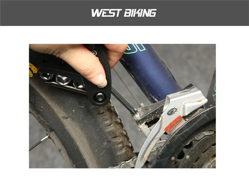 WEST BIKING Набор для ремонта велосипеда, набор для ремонта MTB спицевого ключа, отвертка, набор инструментов для ремонта велосипедных шин
