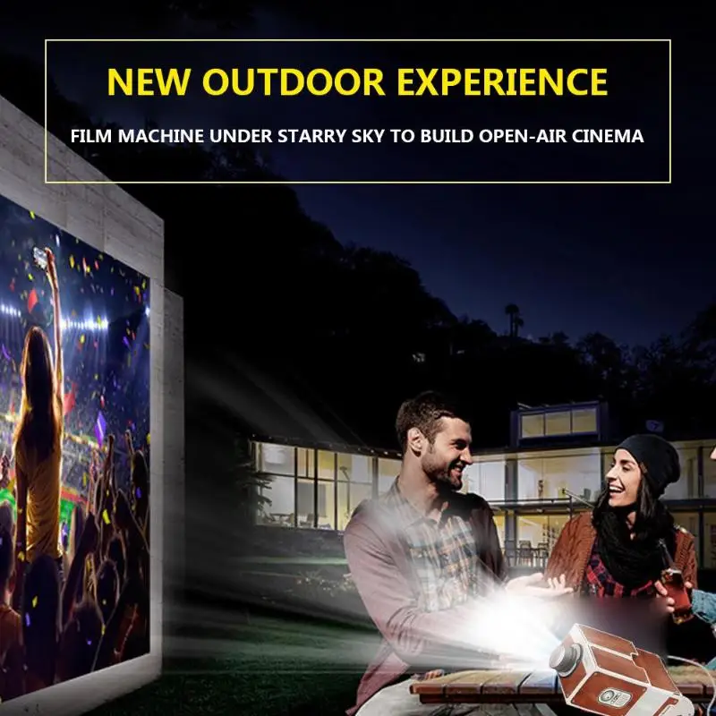 DIY Cardboard Smart Phone Projector TV Screen Amplifier Mini Theater Cinema Novel Entertainment Gifts For Student Friends Staff