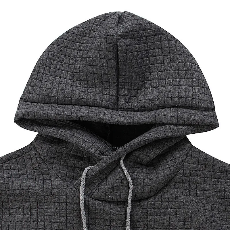 Толстовка мужская однотонная с длинным рукавом свитшот капюшоном худи