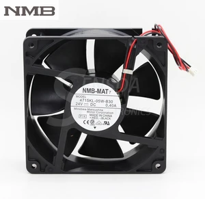 Original For NMB 4715KL-05W-B30 120mm 12cm 12038 DC 24V 0.40A 9.6W server inverter computer axial cooling fans