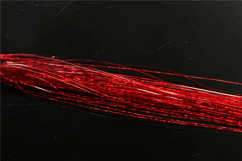 Red 9bags Maximumcatch 9 цветов для завязывания мушек, голографическая нить Flashabou 1/69 ''ширина, материал для завязывания мух - Цвет: Red 9bags