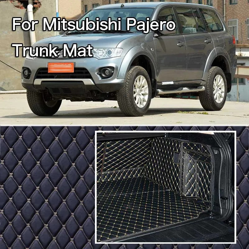 Защитный коврик для заднего багажника из искусственной кожи Mitsubishi Pajero| |