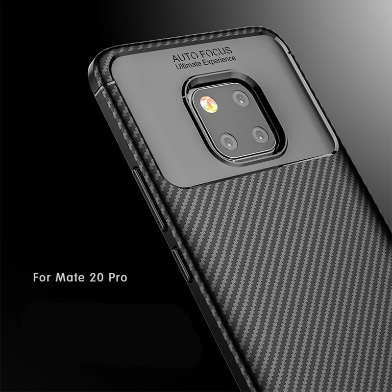 Чехол из углеродного волокна Huawei Mate 20 Pro Mate20 LYA-AL00P LYA-L09 LYA-L29 прочная Противоударная