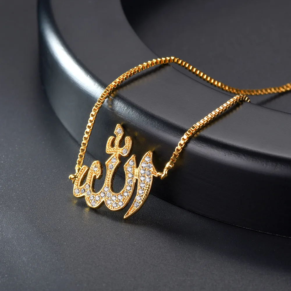 U7 высококачественный медный с фианитами Шарм-браслеты регулируемый религиозный