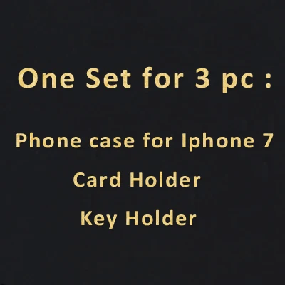For Iphone 7 Hiram Beron заказное имя держатель для карт Croco шаблон бизнес подарок роскошный кожаный Рождественский подарок Прямая поставка - Цвет: For Iphone 7