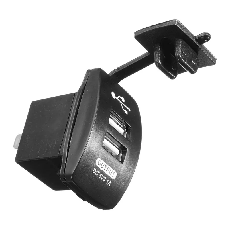 Универсальный мотоцикл двойной USB автомобильный прикуриватель розетка зарядное