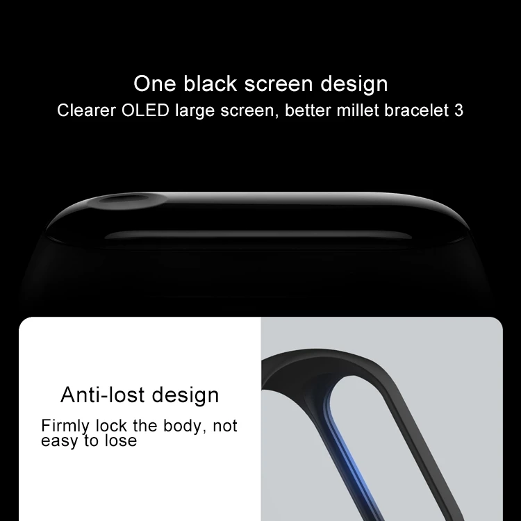 Оригинальный Смарт браслет Xiaomi Mi Band 3 фитнес сенсорный экран OLED сообщение пульс