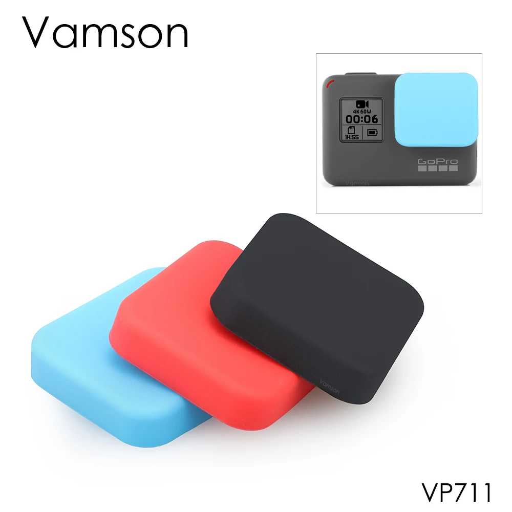 Vamson для GoPro Hero 6 5 Аксессуары Защитный чехол силиконовый объектива камеры Go Pro