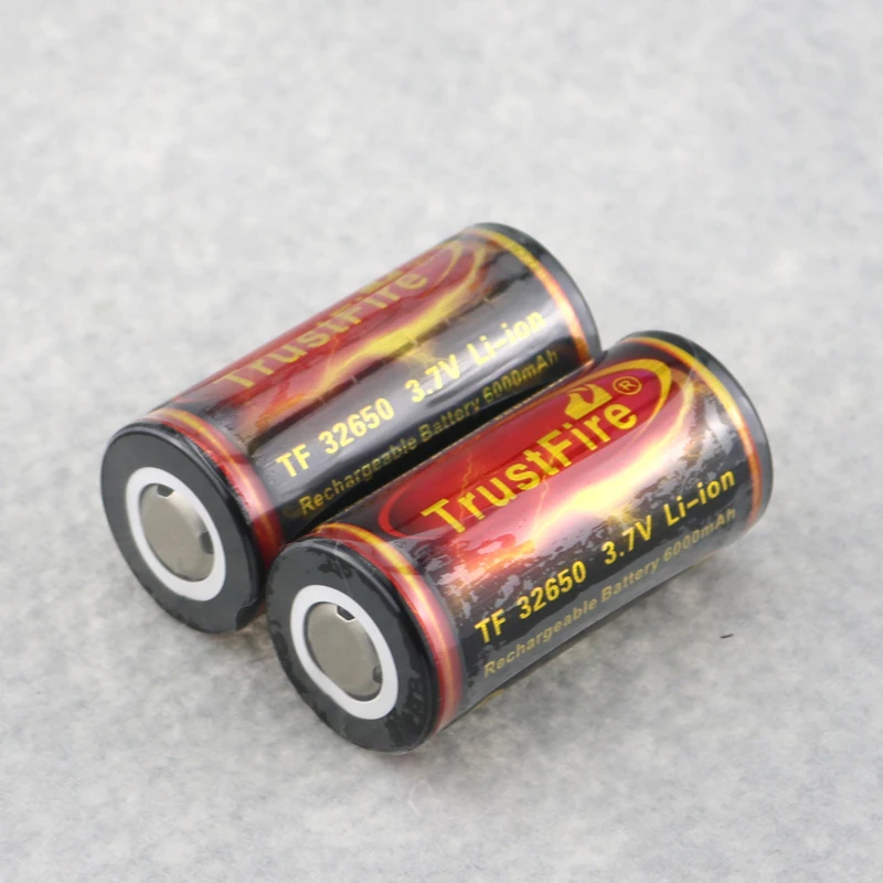 1 пара TrustFire 32650 6000mAh 3 7 V литиевая аккумуляторная защищенная батарея с печатной