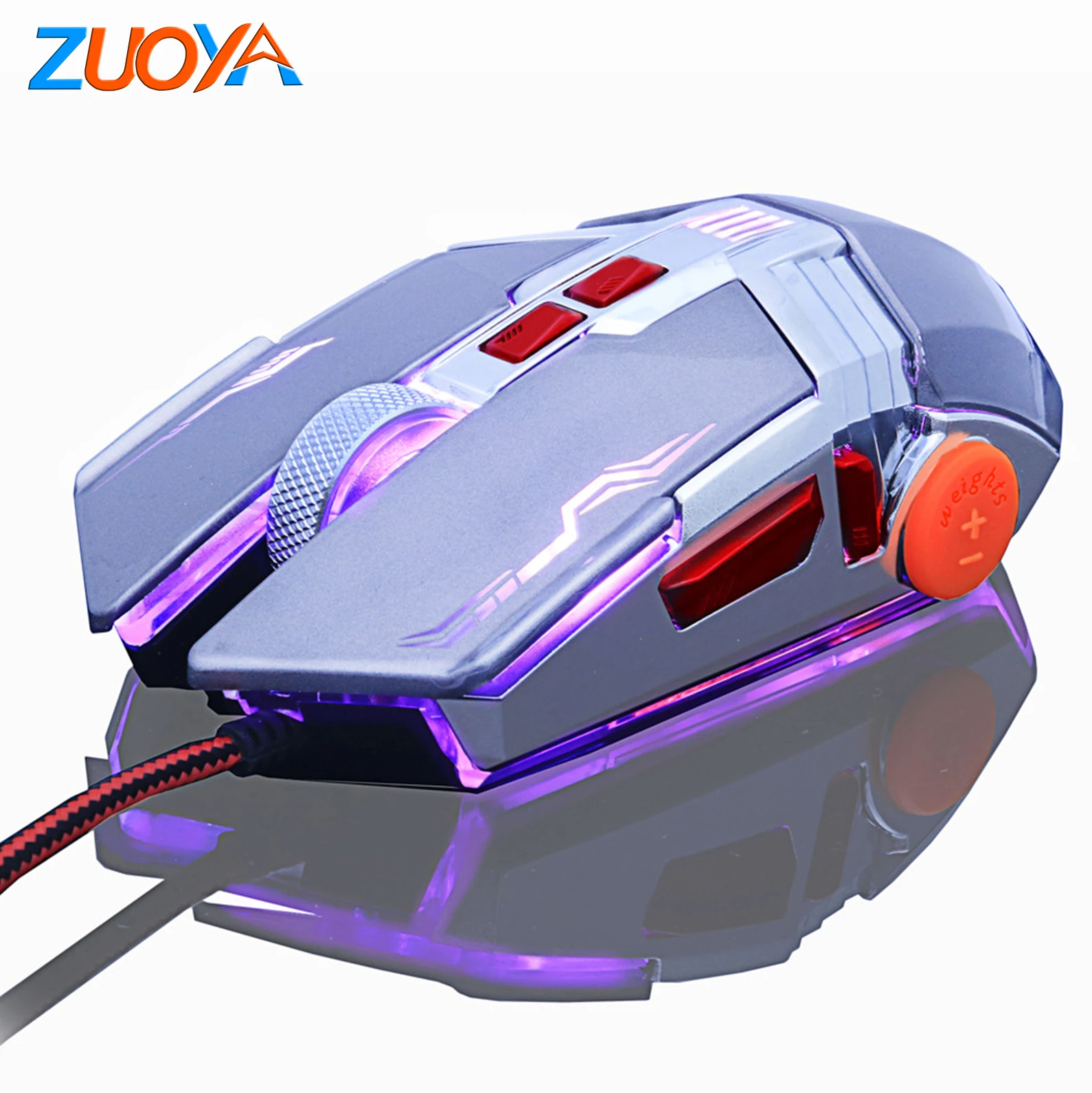 ZUOYA, игровая мышь, профессиональная геймерская мышь, Проводная оптическая мышь, регулируемая, 3200 dpi, светодиодный, USB Мышь для игр, ноутбука, компьютера