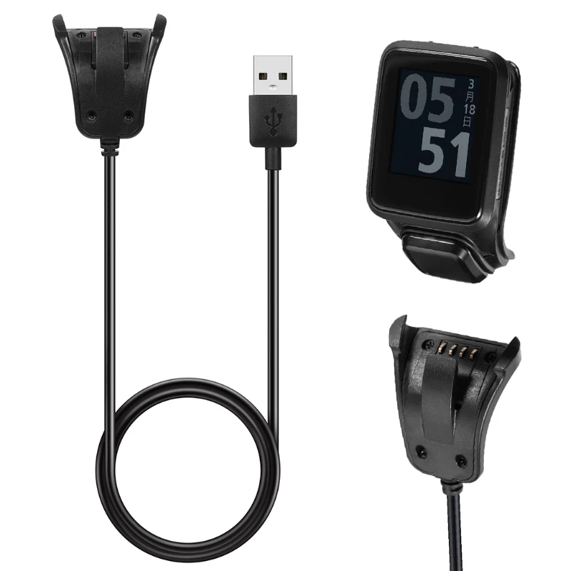 

Hot Selling Data Sync USB Charger Clip Charging Cable For TomTom 2 3 Runner Golfer GPS Watch Dec15