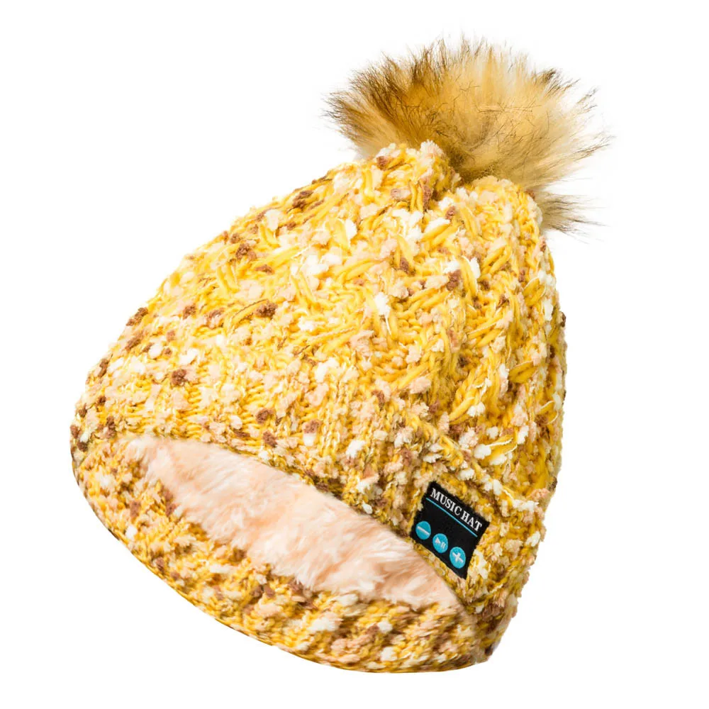 2018 Bluetooth Беспроводная умная шапка бини гарнитура с музыкальным динамиком Xmas Bonnet