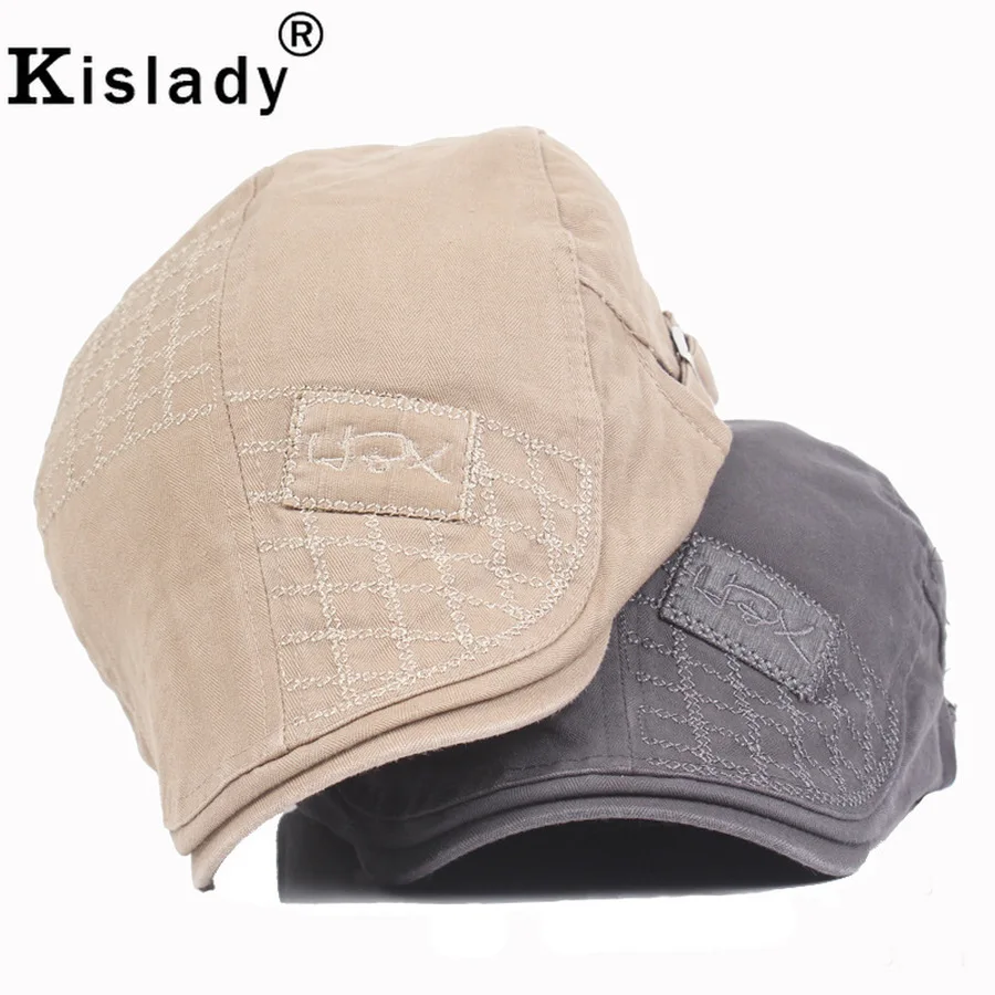 Kislady новинка осень зима Повседневный хлопок берет шапка для мужчин хит простая