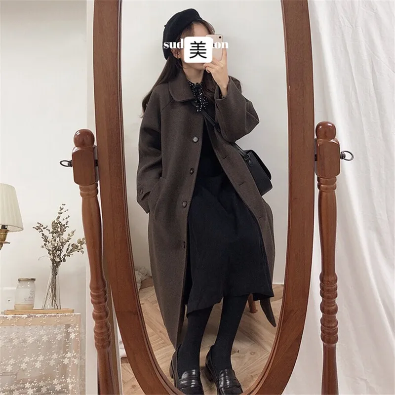 Abrigos де Лана mujer invierno 2018 зимние Утепленные Harajuku плюс размеры длинное пальто для