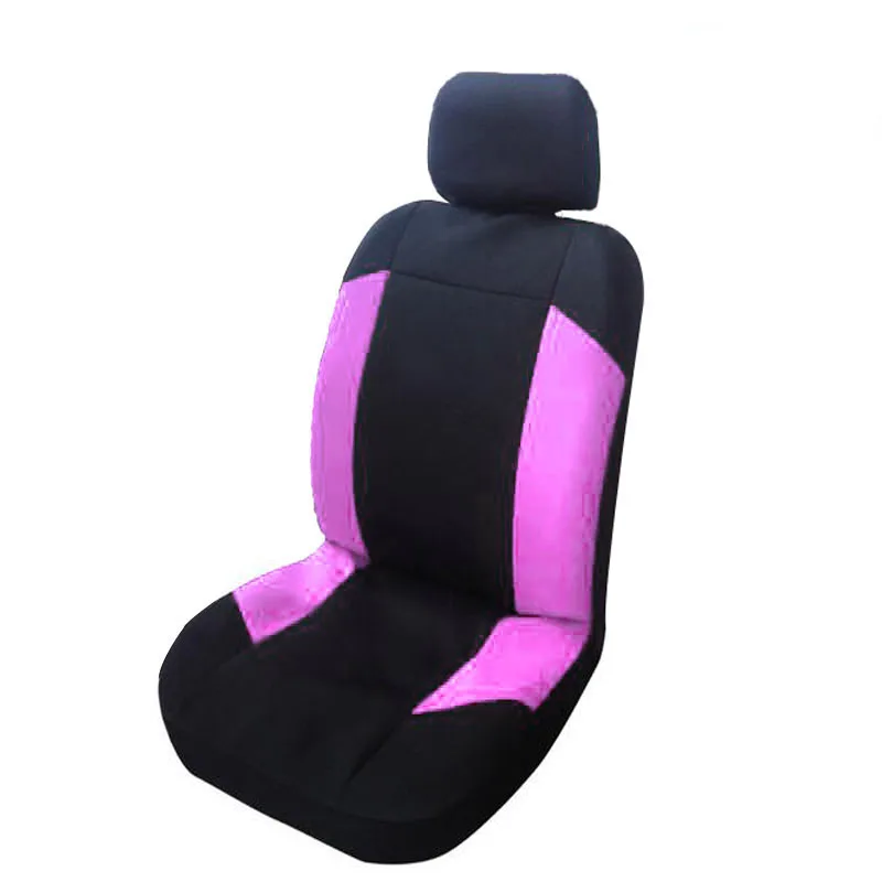 2pcs pink Высококачественные чехлы для сидений автомобиля Универсальные подходят полиэфирные 3 мм композитная Губка Стиль автомобиля Лада внедорожник чехлы для сидений автомобиля - Название цвета: 2pcs pink