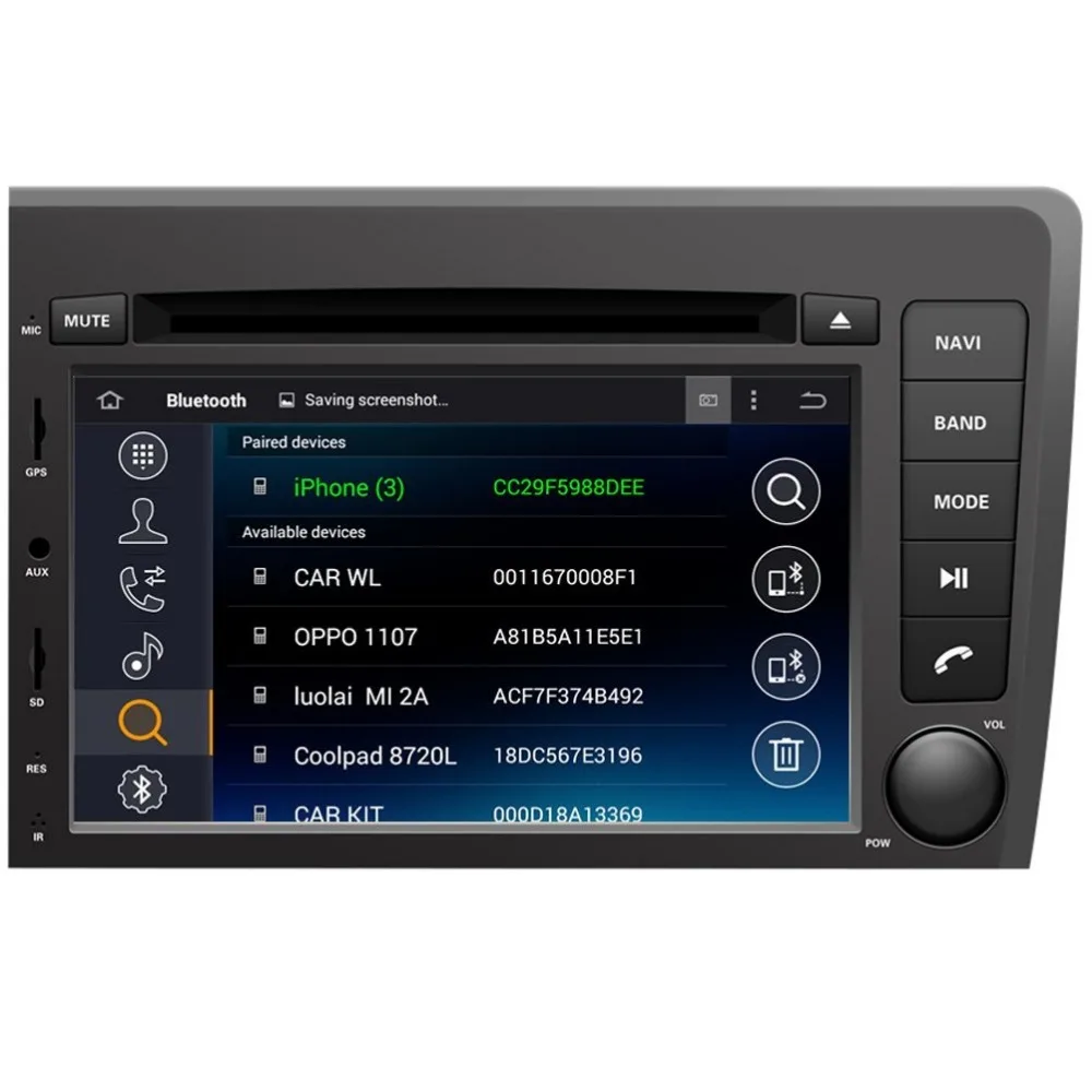7 дюймов Android 9,0 octa core Автомобильный DVD плеер для автомобиля VOLVO S60 V70 2001-2004 gps-радио 4G Оперативная память 64G Встроенная память
