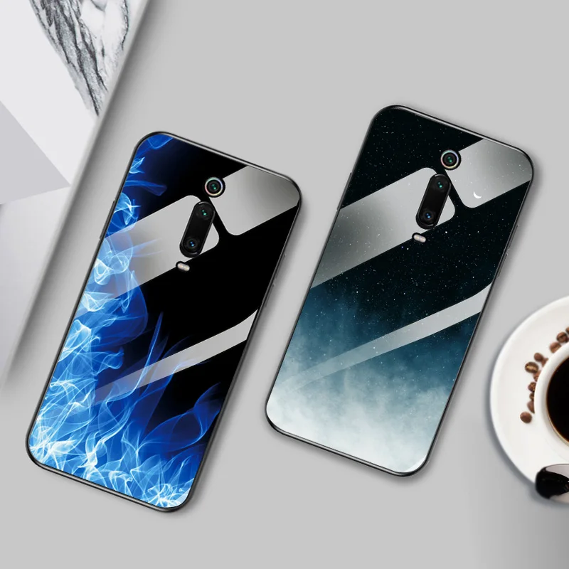 Чехол YOUVEI для телефона Coque Xiaomi Redmi K20 чехол из закаленного стекла окрашенный